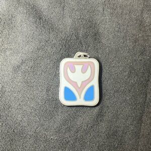 Retired James Avery Enamel Descending Dove Pendant